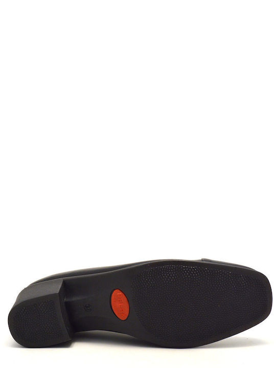 Leder Pumps Schwarz