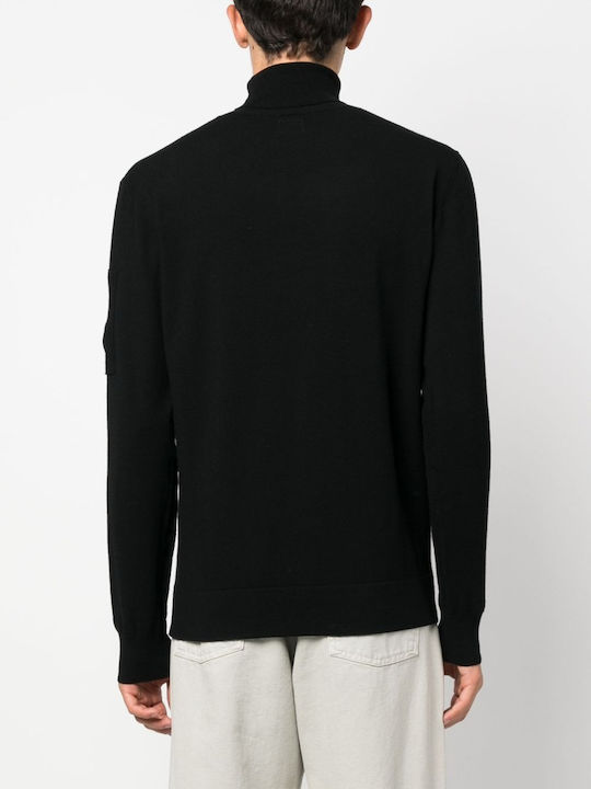 C.P Company Men's Long Sleeve Sweater Turtleneck Black