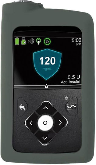 Diablue Insulin Pump Case Silicone For Medtronic 640g 670g Silver