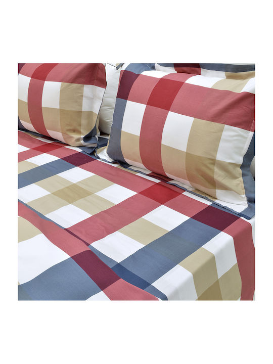 Lino Home Duvet Cover Set Cotton Queen with 2 Pillowcases 220x240 Beige