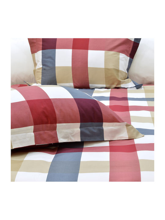 Lino Home Duvet Cover Set Cotton Queen with 2 Pillowcases 220x240 Beige