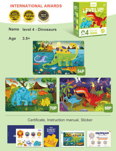 Kids Puzzle Dinosaur for 3+ years+ Years 88pcs MiDeer