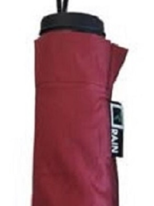 Rain Windproof Umbrella Compact Red