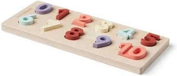 Lemnos Puzzle pentru Copii cu Îmbinări Numere 11buc Kids Concept