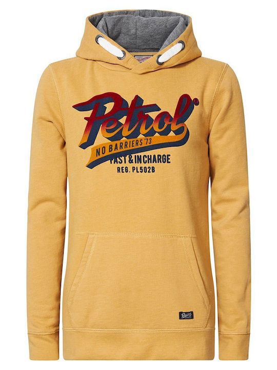 Petrol Industries Men's Sweatshirt with Hood Yellow