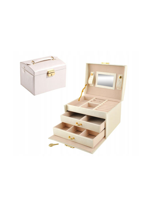 Korbi Jewellery Box with Drawer & Mirror