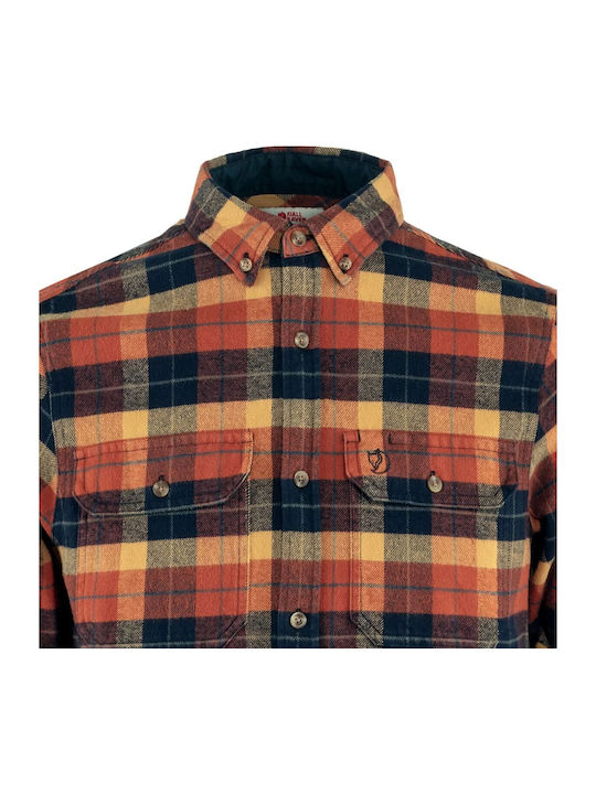 Singi Long-sleeved Flannel Shirt Checked Blue