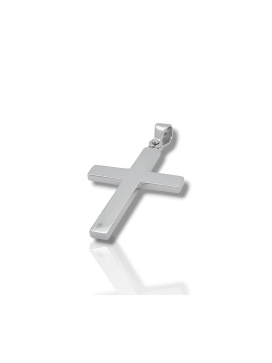 Mentzos White Gold Cross 14K