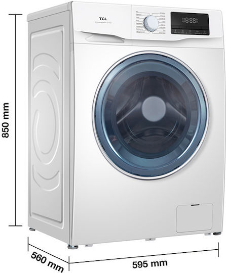 TCL Πλυντήριο Ρούχων 9kg με Τεχνολογία Ατμού 1400 Στροφών FF0914WA0