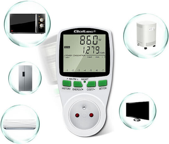 Qoltec Electrical Meter Socket 3.68kW