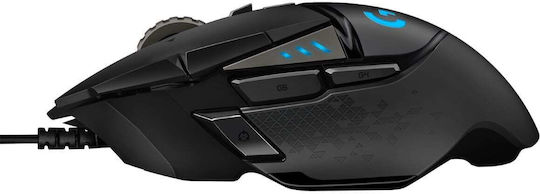 Logitech G502 Hero RGB Gaming Ποντίκι 16000 DPI Μαύρο