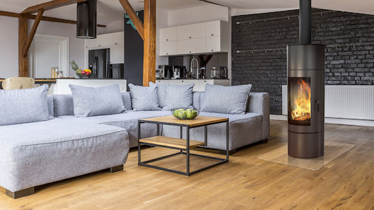 Kratki Antares Ecodesign Ceramică Soba pe lemne 10kW Alb