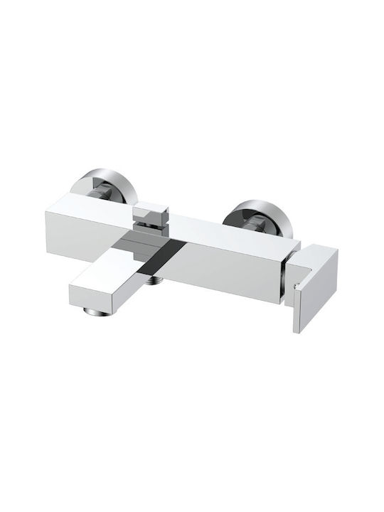 Interflex Quattro Αναμεικτική Μπαταρία Μπανιέρας Ασημί