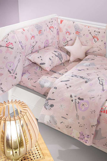 Saint Clair Σετ Κούνιας Lilac 3τμχ