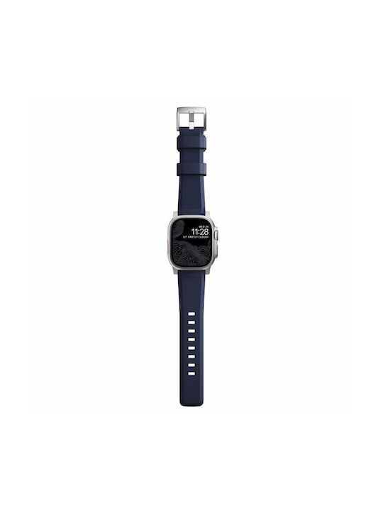 Nomad Rugged V2 Λουράκι Σιλικόνης Μπλε (Apple Watch 42/44/45mm/Ultra 49mm)