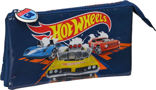 Mattel Pencil Case with 3 Compartments Orange