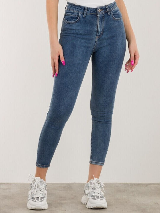 Hoch tailliert Damenjeans