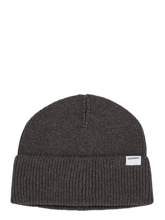 Gabba Beanie Ανδρικός Σκούφος Πλεκτός σε Γκρι χρώμα