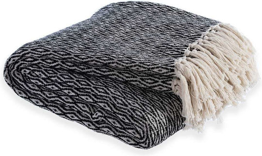 Nef-Nef Homeware Zackren Покривка За Фотьойл Жакард 180x180см Черна