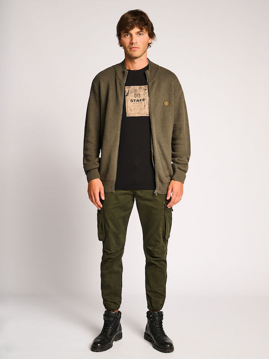Felix Trousers Cargo Elastic in Loose Fit Green