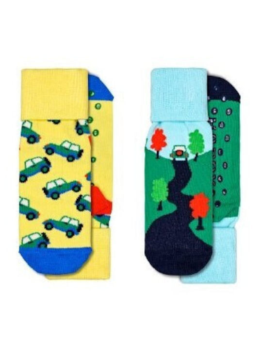 Happy Socks Παιδικές Κάλτσες Κίτρινες