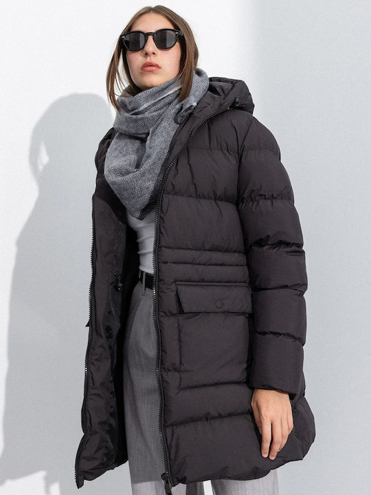Scurtă Jachetă de femei Puffer Black