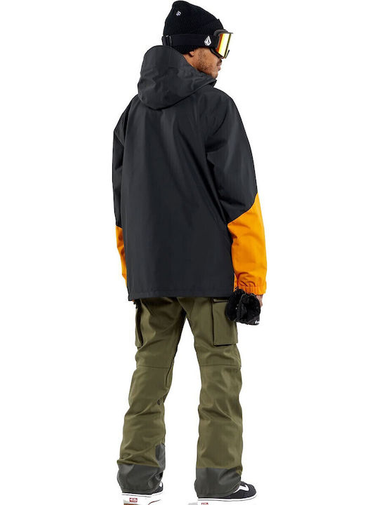 Volcom Vcolp G0452409-GLD Ανδρικό Μπουφάν για Σκι & Snowboard Μαύρο