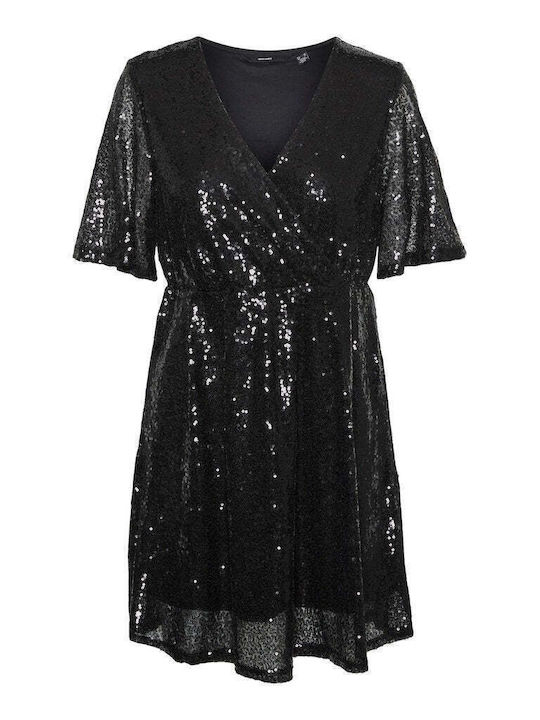 Vero Moda Mini Abendkleid Schwarz