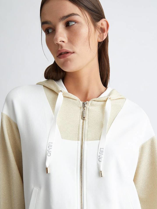 Hero Women's Sweatshirt Jacket White