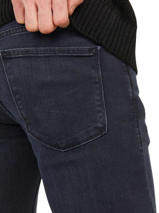 Ανδρικό Παντελόνι Τζιν Ελαστικό με Slim Εφαρμογή Μπλε
