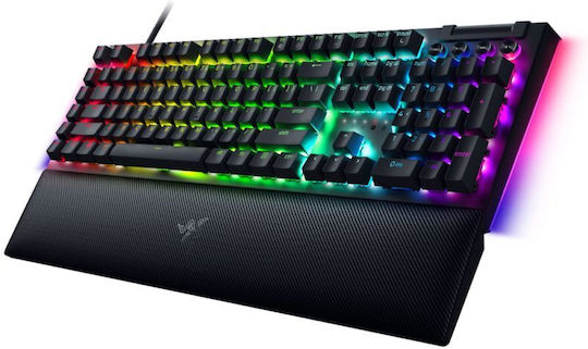 Razer BlackWidow V4 Underglow Гейминг Механична Клавиатура с Razer Yellow суичове и RGB подсветка (Английски US) Черен