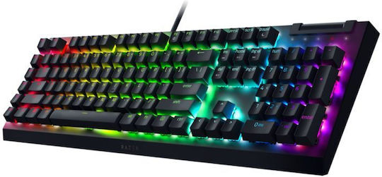 Razer BlackWidow V4 X Gaming Mechanical Keyboard with Razer Green switches and RGB lighting (English US)