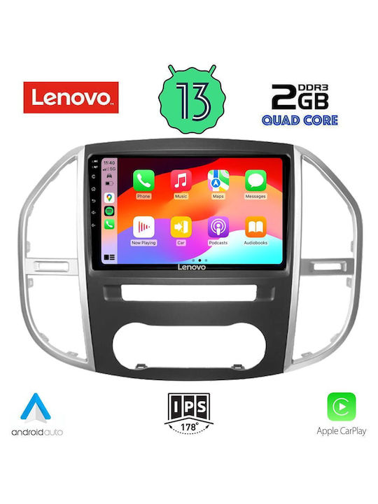 Lenovo Car Audio System for Mercedes-Benz Vito 2015> (Bluetooth/USB/WiFi/GPS) with Touch Screen 10"