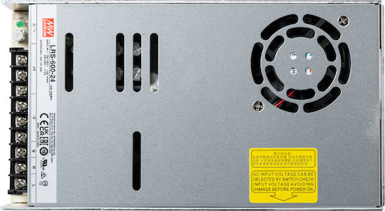 GloboStar Adjustable LED Power Supply IP20 Power 600W with Output Voltage 24V