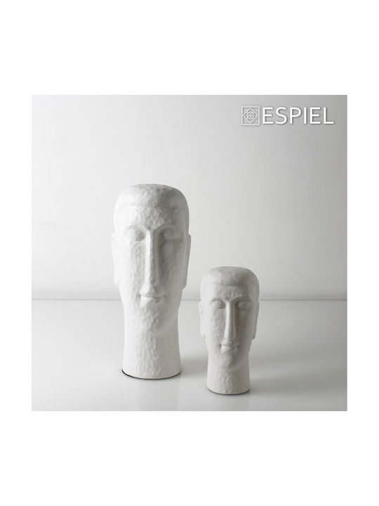 Espiel Decorativă Bust din Material Ceramic 12x11.5x24cm 1buc