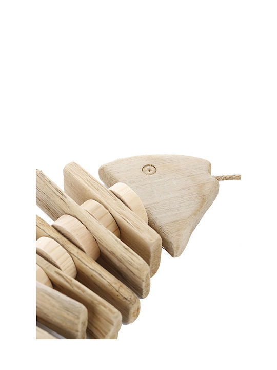 Kaemingk Hanging Handmade Wooden Wall Decor Brown 14x4x40cm