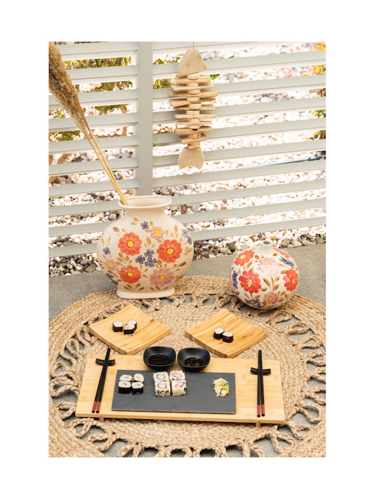 Kaemingk Hanging Handmade Wooden Wall Decor Brown 14x4x40cm