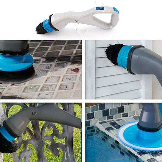 Muscle Scrubber Factory Plastic Rotating Cleaning Brush with Handle White