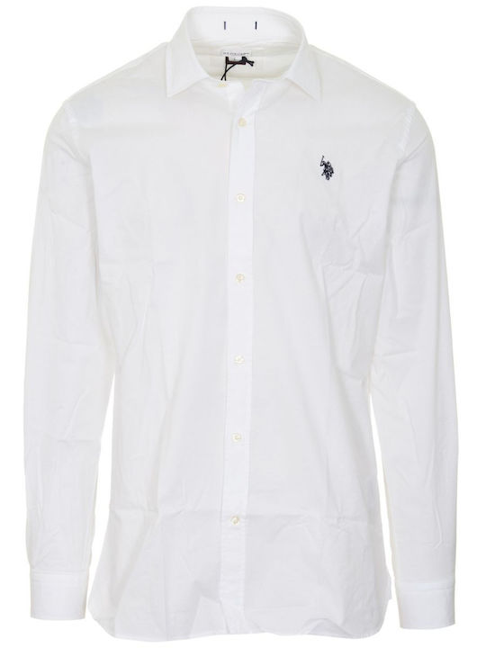 Zed Long Sleeve Slim Fit Shirt White