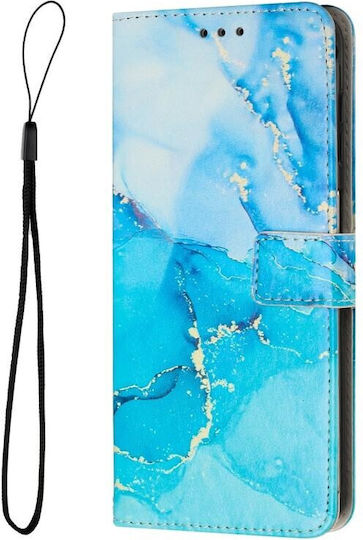 Marble Pattern Wallet Μπλε (Oppo A98)