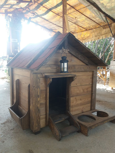 Molf's Hundehaus Hölzernes Außenbereich Braun