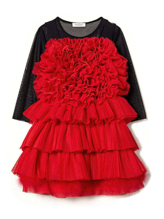 Twinset Kids Dress Tulle Red