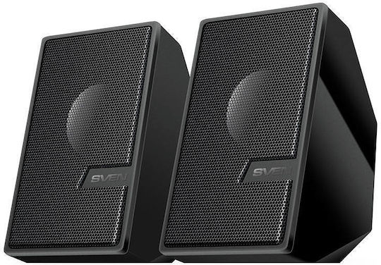 Sven 340 Компютърни тонколони 2.0 с Bluetooth и мощност 6W в Черен цвят