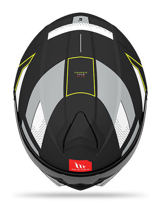 MT Genesis Talo B2 Black/Grey Matt Motorcycle Helmet Flip-Up ECE 22.06 / DOT 1650gr with Sunvisor