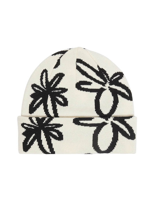 Diana Beanie Unisex Căciulă Tricotat în culoarea Alb
