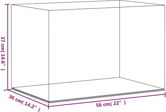 vidaXL Σταντ Προβολής Προϊόντων Π56xΒ36xΥ37cm