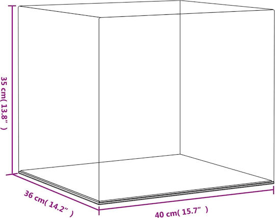 vidaXL Σταντ Προβολής Προϊόντων Π40xΒ36xΥ35cm