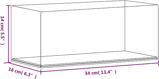 vidaXL Product Display Stand W34xD16xH14cm