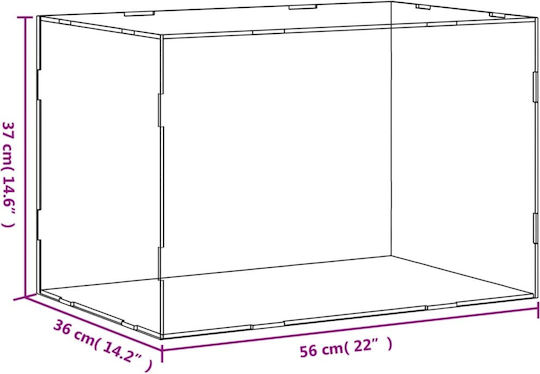 vidaXL Product Display Stand W56xD36xH37cm