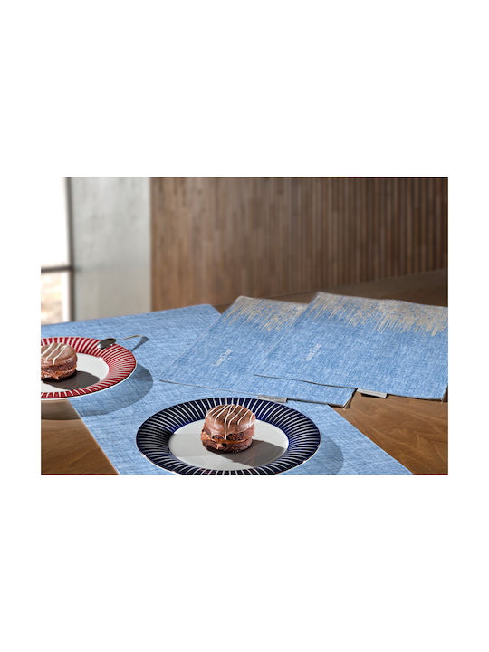 Saint Clair 3042 Placemats Tesatura Albastru 45x33cm 1buc Saint Clair 3042 Placemats Tesatura Albastru 45x33cm 1buc